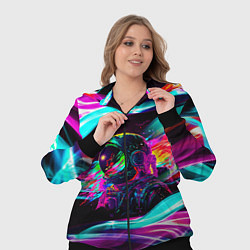 Женский 3D-костюм Космический неон, цвет: 3D-черный — фото 2