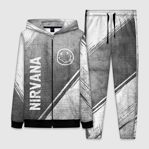 Женский костюм Nirvana - grey gradient вертикально / 3D-Черный – фото 1