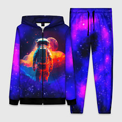 Женский 3D-костюм Огненный путь космонавта, цвет: 3D-черный
