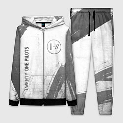 Женский 3D-костюм Twenty One Pilots - white gradient вертикально, цвет: 3D-черный