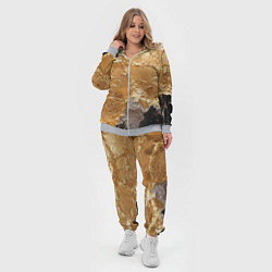 Женский 3D-костюм Золотая объемная текстура, цвет: 3D-меланж — фото 2