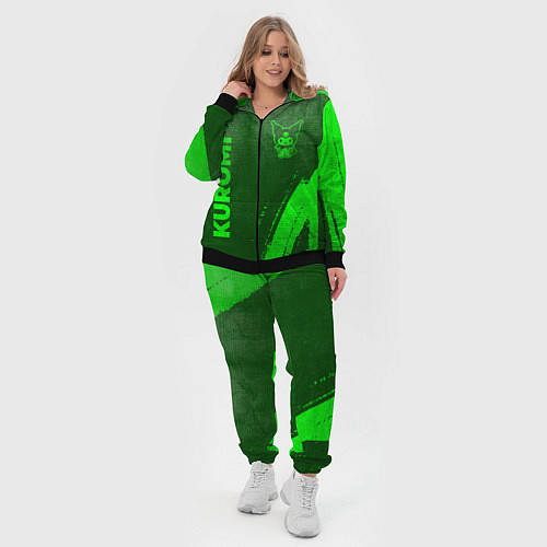 Женский костюм Kuromi - green gradient вертикально / 3D-Черный – фото 4