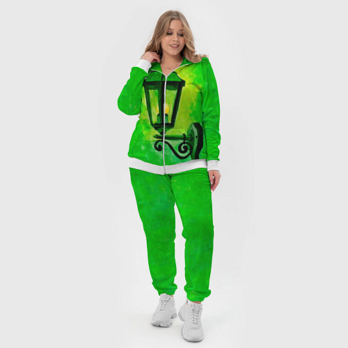 Женский костюм Уличный зелёный фонарь / 3D-Белый – фото 4