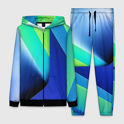 Женский костюм Color blue green