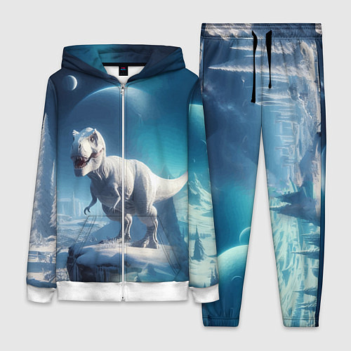 Женский костюм Снежный динозавр - история вымирания / 3D-Белый – фото 1