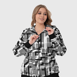 Женский 3D-костюм Серый объёмный эффект, цвет: 3D-черный — фото 2