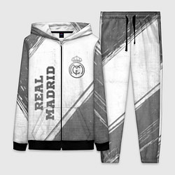 Женский костюм Real Madrid - white gradient вертикально