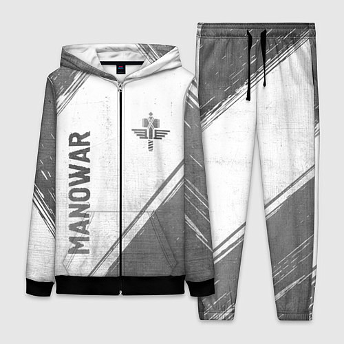 Женский костюм Manowar - white gradient вертикально / 3D-Черный – фото 1