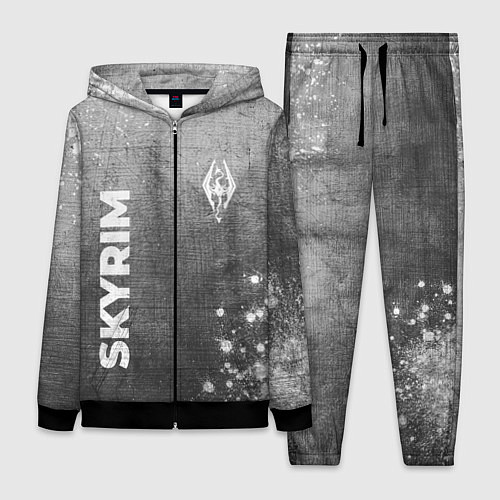 Женский костюм Skyrim - grey gradient вертикально / 3D-Черный – фото 1