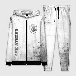 Женский 3D-костюм AEK Athens - white gradient вертикально, цвет: 3D-черный