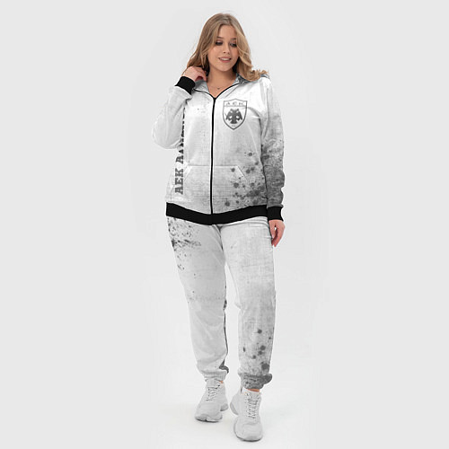 Женский костюм AEK Athens - white gradient вертикально / 3D-Черный – фото 4