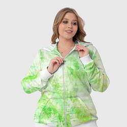 Женский 3D-костюм Абстракция - light green atom, цвет: 3D-белый — фото 2