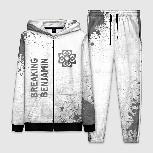 Женский костюм Breaking Benjamin - white gradient вертикально / 3D-Черный – фото 1