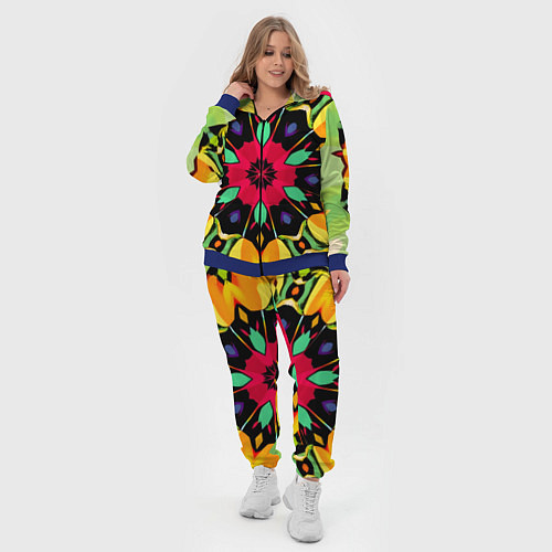 Женский костюм Салатовый калейдоскоп / 3D-Синий – фото 4