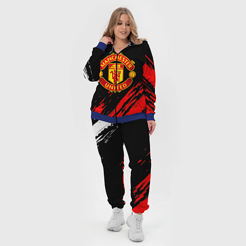 Женский костюм Манчестер юнайтед краски текстура / 3D-Синий – фото 4