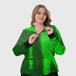 Женский 3D-костюм The Sims - green gradient по-вертикали, цвет: 3D-черный — фото 2