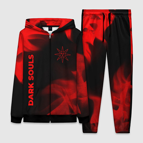 Женский костюм Dark Souls - red gradient вертикально / 3D-Черный – фото 1