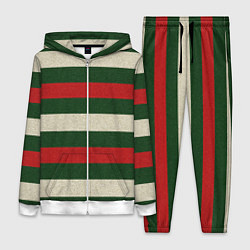 Женский костюм Цветные лини текстура ткани