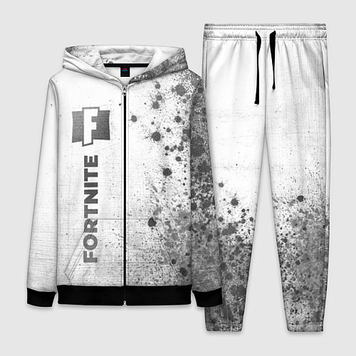 Женский костюм Fortnite - white gradient по-вертикали / 3D-Черный – фото 1