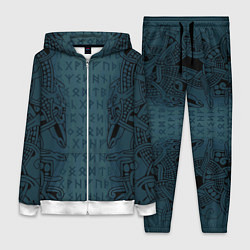 Женский костюм Руны и скандинавская татуировка Одина