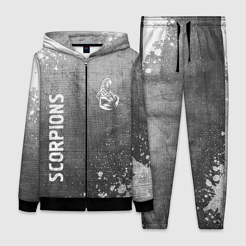 Женский костюм Scorpions - grey gradient вертикально / 3D-Черный – фото 1