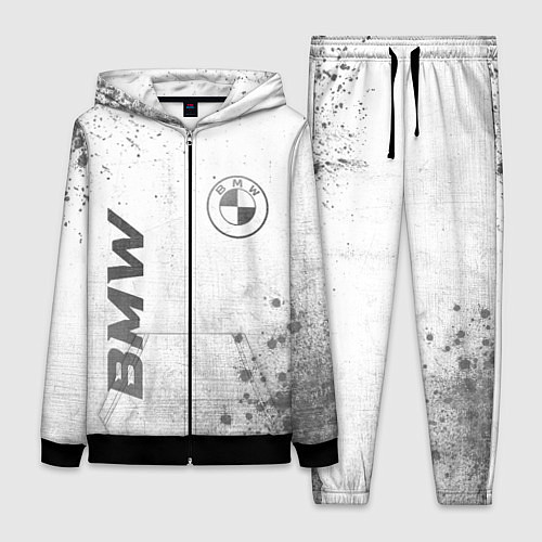 Женский костюм BMW - white gradient вертикально / 3D-Черный – фото 1