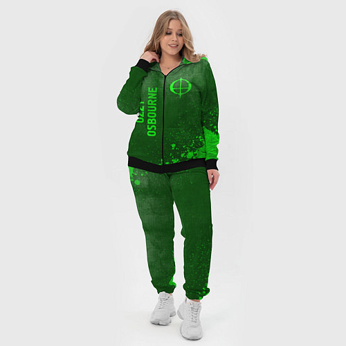 Женский костюм Ozzy Osbourne - green gradient вертикально / 3D-Черный – фото 4