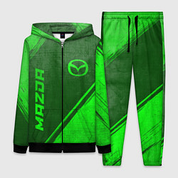 Женский 3D-костюм Mazda - green gradient вертикально, цвет: 3D-черный