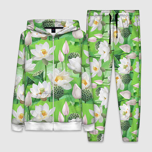 Женский костюм Озеро лотосов / 3D-Белый – фото 1