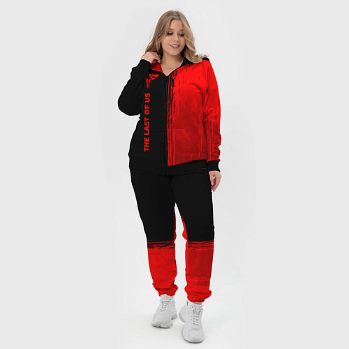 Женский костюм The Last Of Us - red gradient по-вертикали / 3D-Черный – фото 4