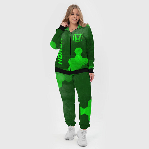 Женский костюм Honda - green gradient вертикально / 3D-Черный – фото 4