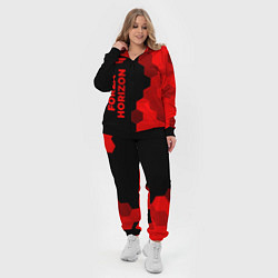 Женский 3D-костюм Forza Horizon - red gradient по-вертикали, цвет: 3D-черный — фото 2