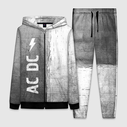 Женский костюм AC DC - grey gradient по-вертикали / 3D-Черный – фото 1