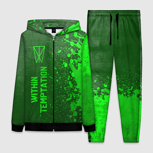 Женский костюм Within Temptation - green gradient по-вертикали / 3D-Черный – фото 1