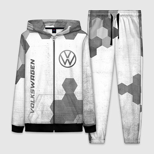 Женский костюм Volkswagen - white gradient вертикально / 3D-Черный – фото 1
