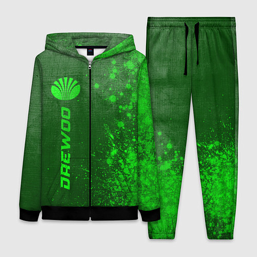 Женский костюм Daewoo - green gradient по-вертикали / 3D-Черный – фото 1