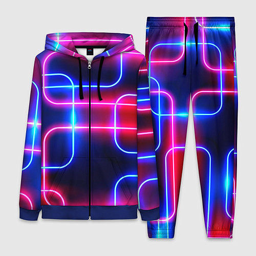 Женский костюм Цветные светящиеся неоны / 3D-Синий – фото 1