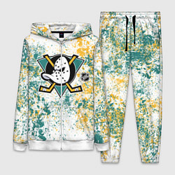 Женский 3D-костюм Anaheim Ducks NHL white, цвет: 3D-белый