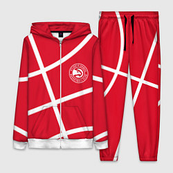 Женский 3D-костюм Atlanta Hawks NBA team, цвет: 3D-белый