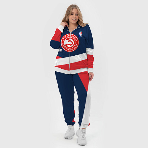 Женский костюм Atlanta Hawks NBA basketball / 3D-Белый – фото 4