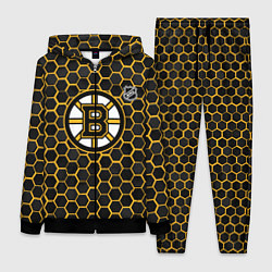 Женский 3D-костюм Бостон Брюинз - черные соты, цвет: 3D-черный