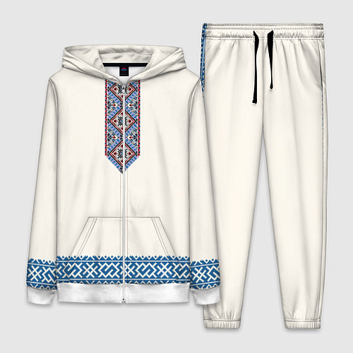 Женский костюм Обережник - вышиванка / 3D-Белый – фото 1