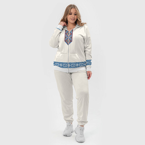 Женский костюм Обережник - вышиванка / 3D-Белый – фото 4