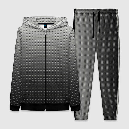 Женский костюм Градиент металлический тёмно-серый / 3D-Черный – фото 1