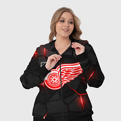 Женский 3D-костюм Детройт Ред Уингз - плиты с подсветкой, цвет: 3D-черный — фото 2