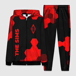 Женский костюм The Sims - red gradient вертикально