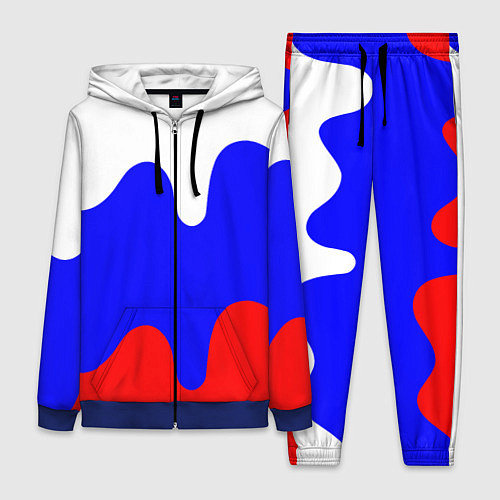 Женский костюм Патриот - флаг / 3D-Синий – фото 1