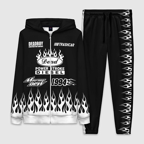 Женский костюм Dead black - Bones / 3D-Белый – фото 1