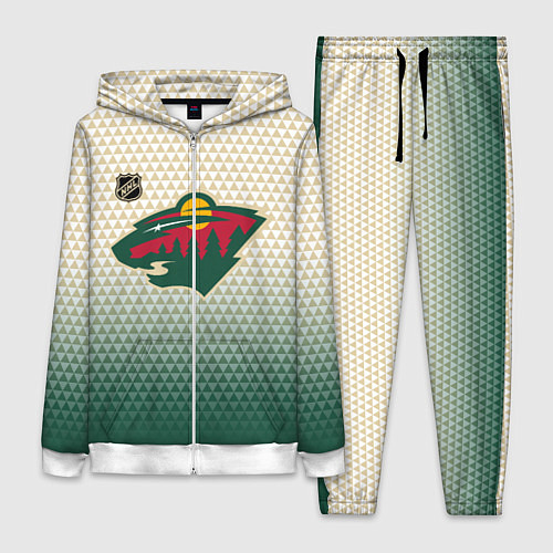 Женский костюм Миннесота Уайлд - геометрический градиент / 3D-Белый – фото 1