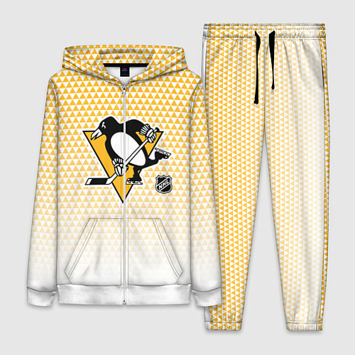 Женский костюм Питтсбург Пингвинз - желтый и белый / 3D-Белый – фото 1